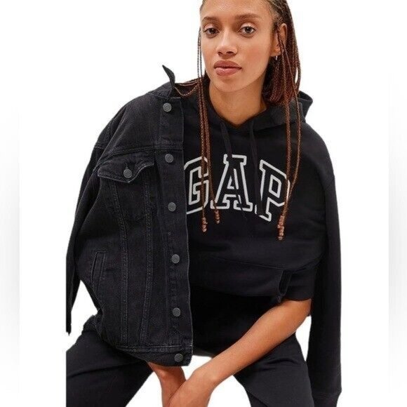 GAP Factory Tops - Gap Women’s Zip Hoodie Navy Size Large